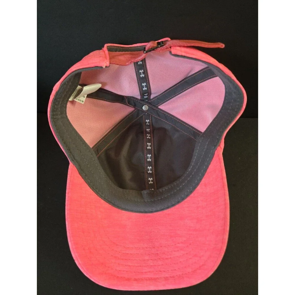 Under Armour Hat - Baseball Cap- Pink Adjustable Strap Back